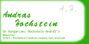 andras hochstein business card